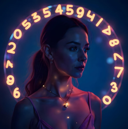 Девушка с числами 2